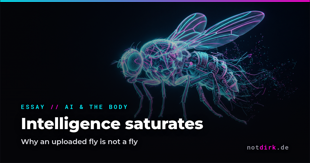 Intelligence saturates — the body does not