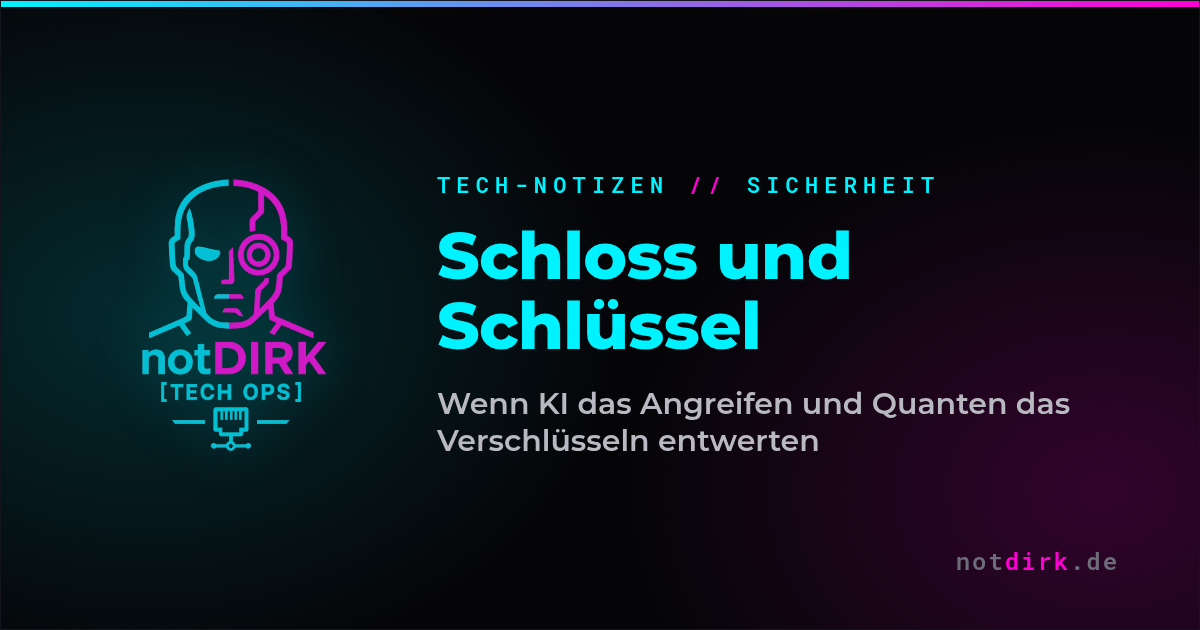 Wenn Schloss und Schlüssel gleichzeitig fallen