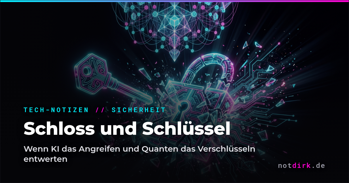 Wenn Schloss und Schlüssel gleichzeitig fallen
