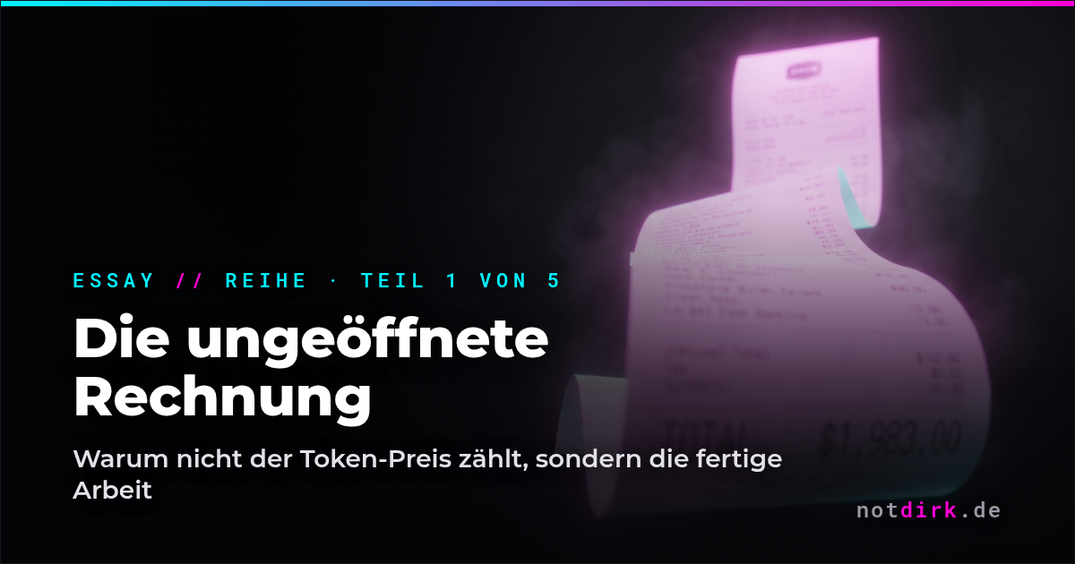 Die Rechnung, die niemand aufmacht