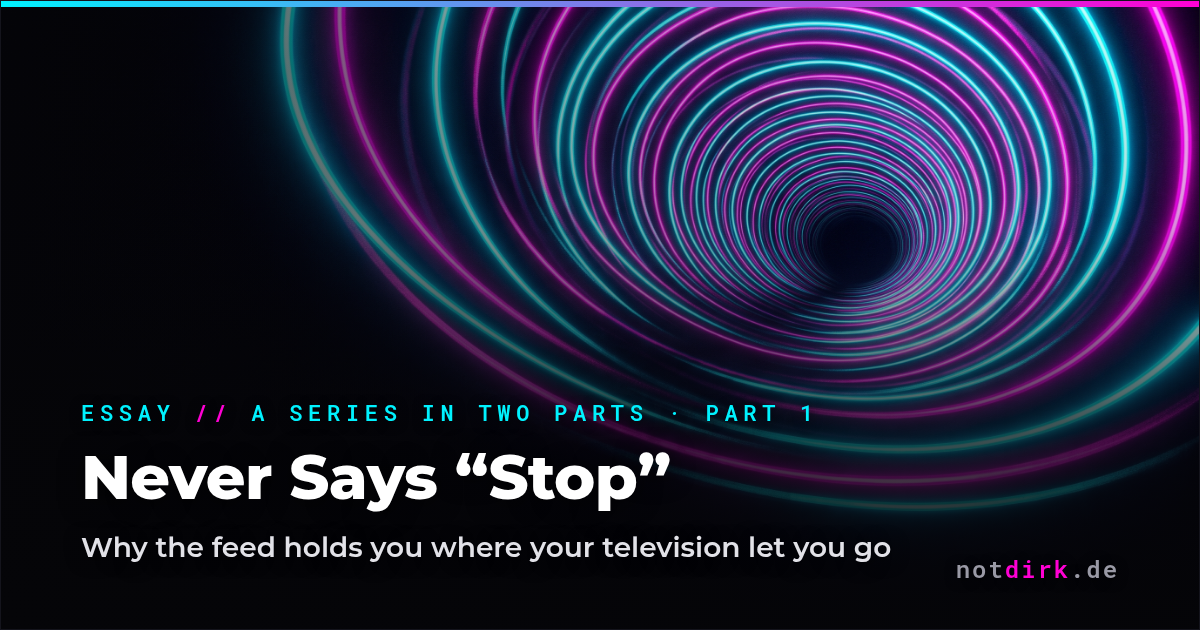 The Thing That Never Says “Stop”